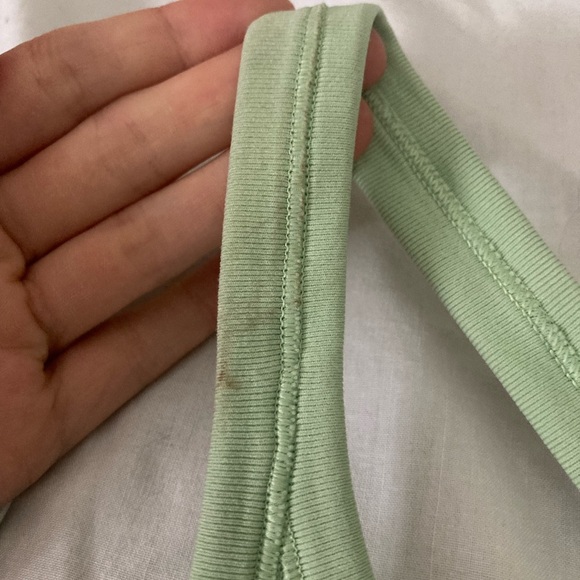 Lululemon Ebb To Street Tank II Light Green Size 10 - Picture 5 of 8